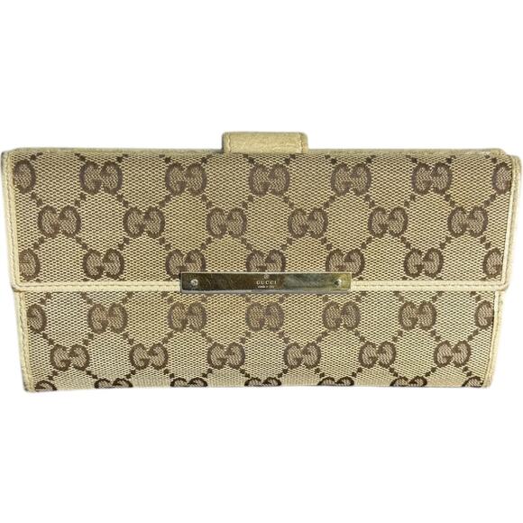 Gucci GG Signature Logo Long Wallet - Picture 1 of 16
